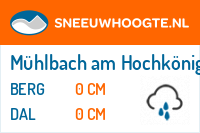 Sneeuwhoogte Mühlbach am Hochkönig